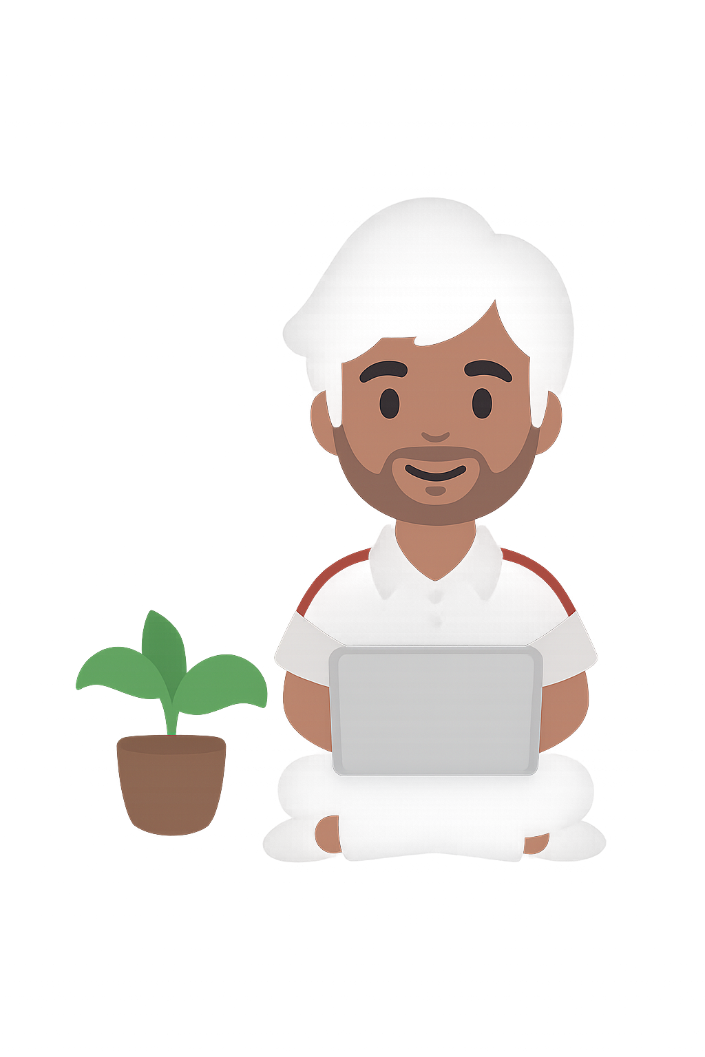 Me sitting with a laptop